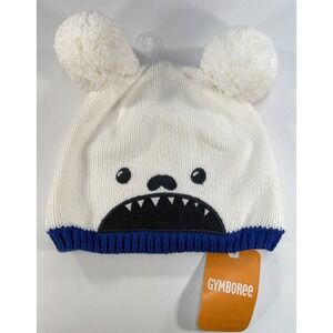 Gymboree Hat Cap Fitted Youth 12-24 Months Monster Face Pom Ears Winter Warm NWT